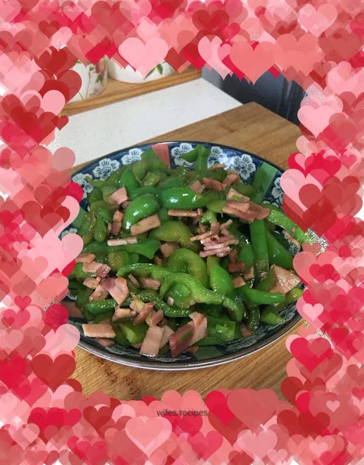 Go back and stir-fry peppers