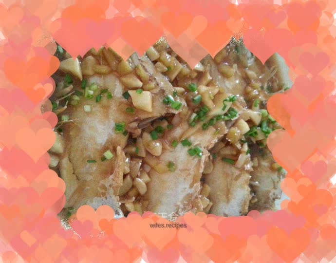 Braised skinned fish