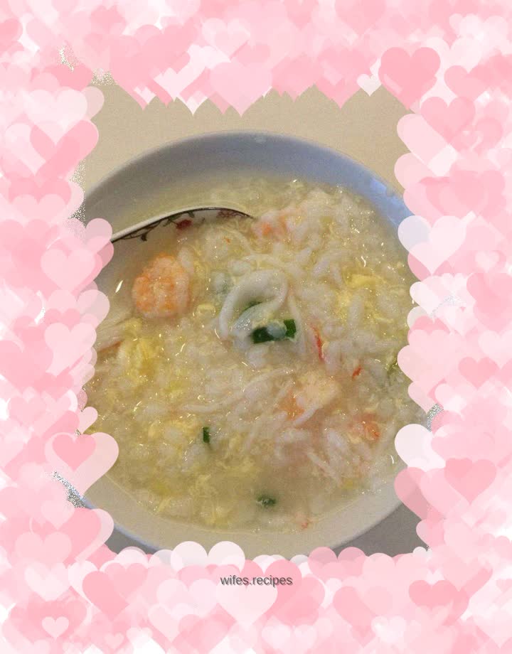 Seafood porridge