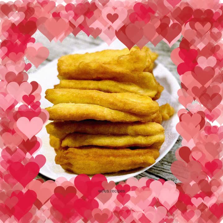 Homemade yeast version of fried dough sticks