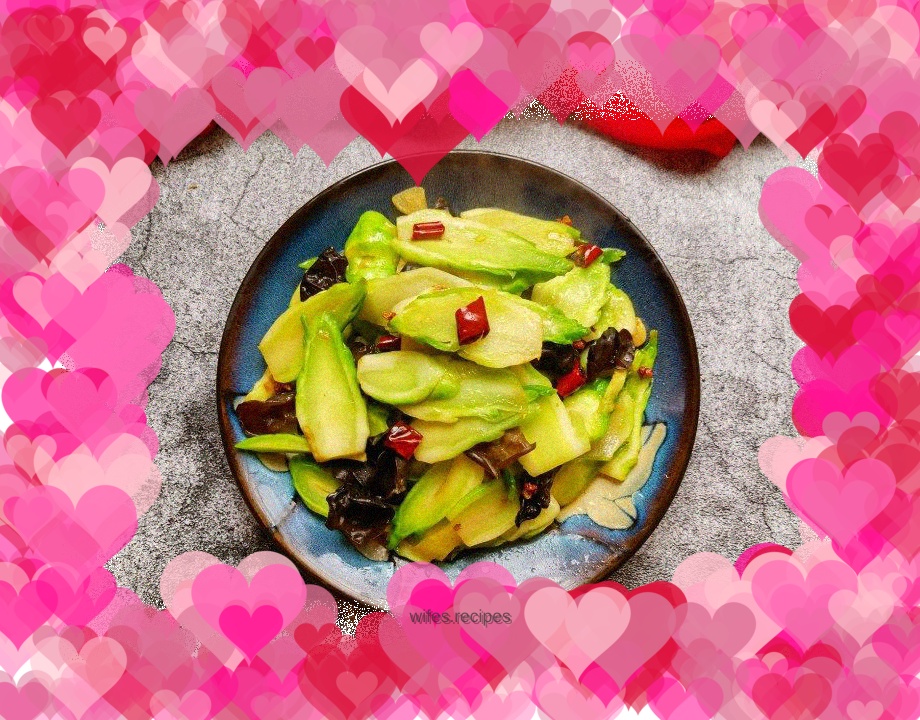 Stir-fried fungus with vegetables