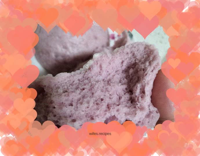 Purple sweet potato buns