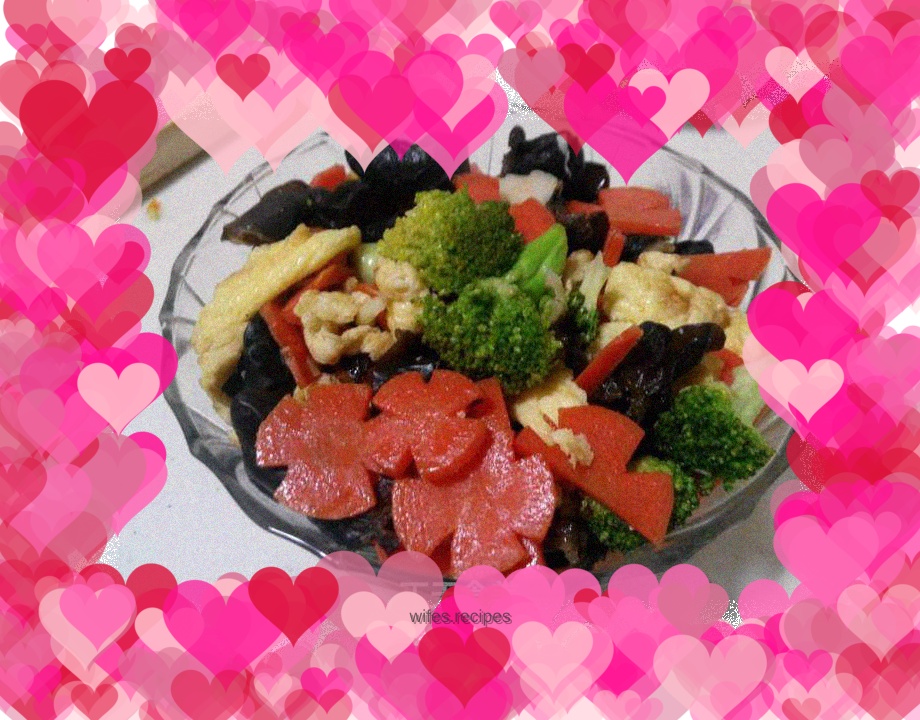 Red, yellow, black and green