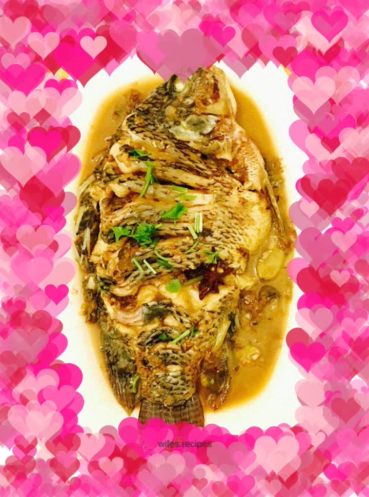 Braised tilapia
