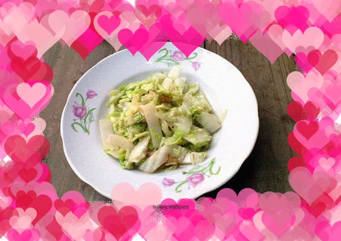 Stir-fried Chinese cabbage