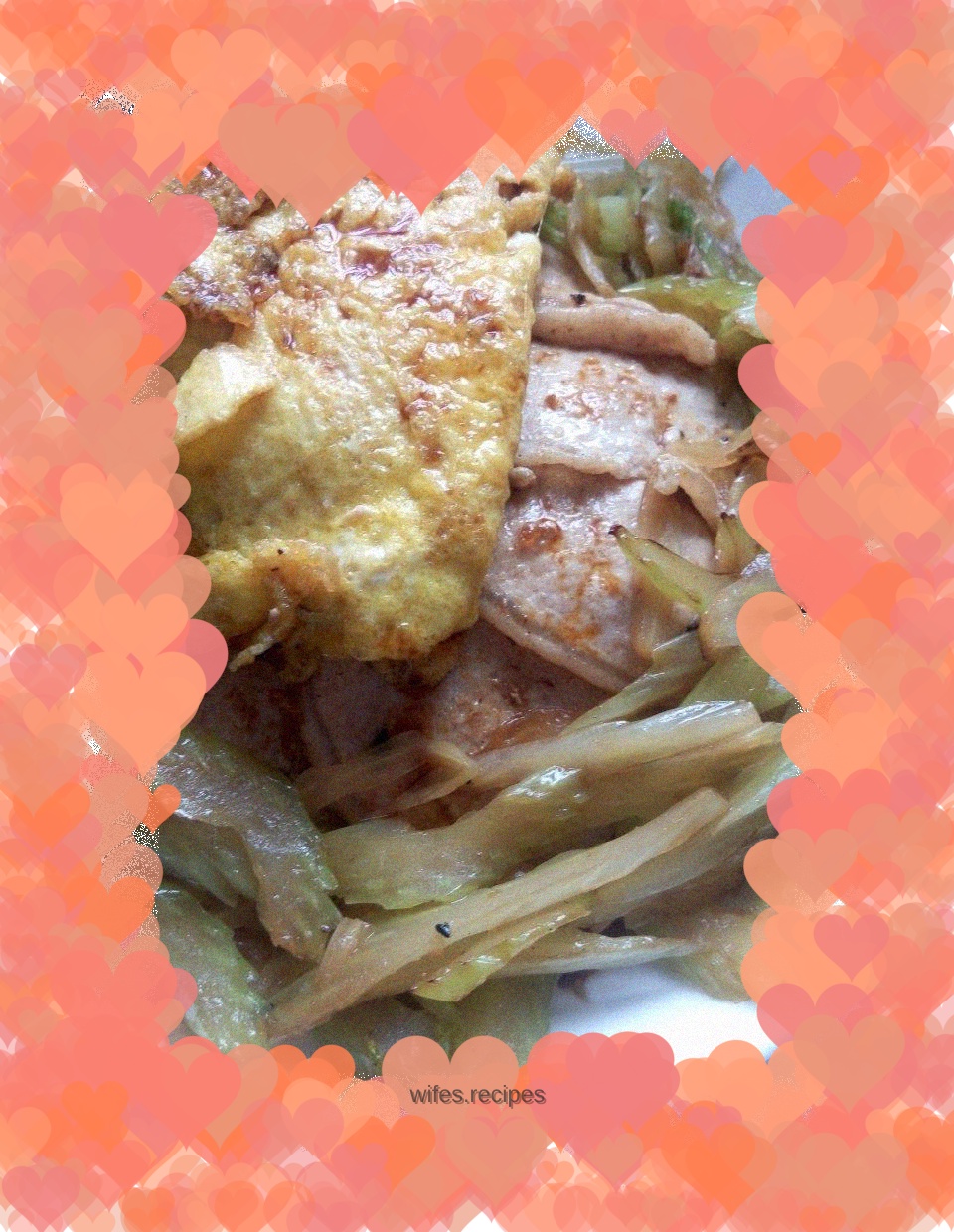Pan-fried pork loin noodles