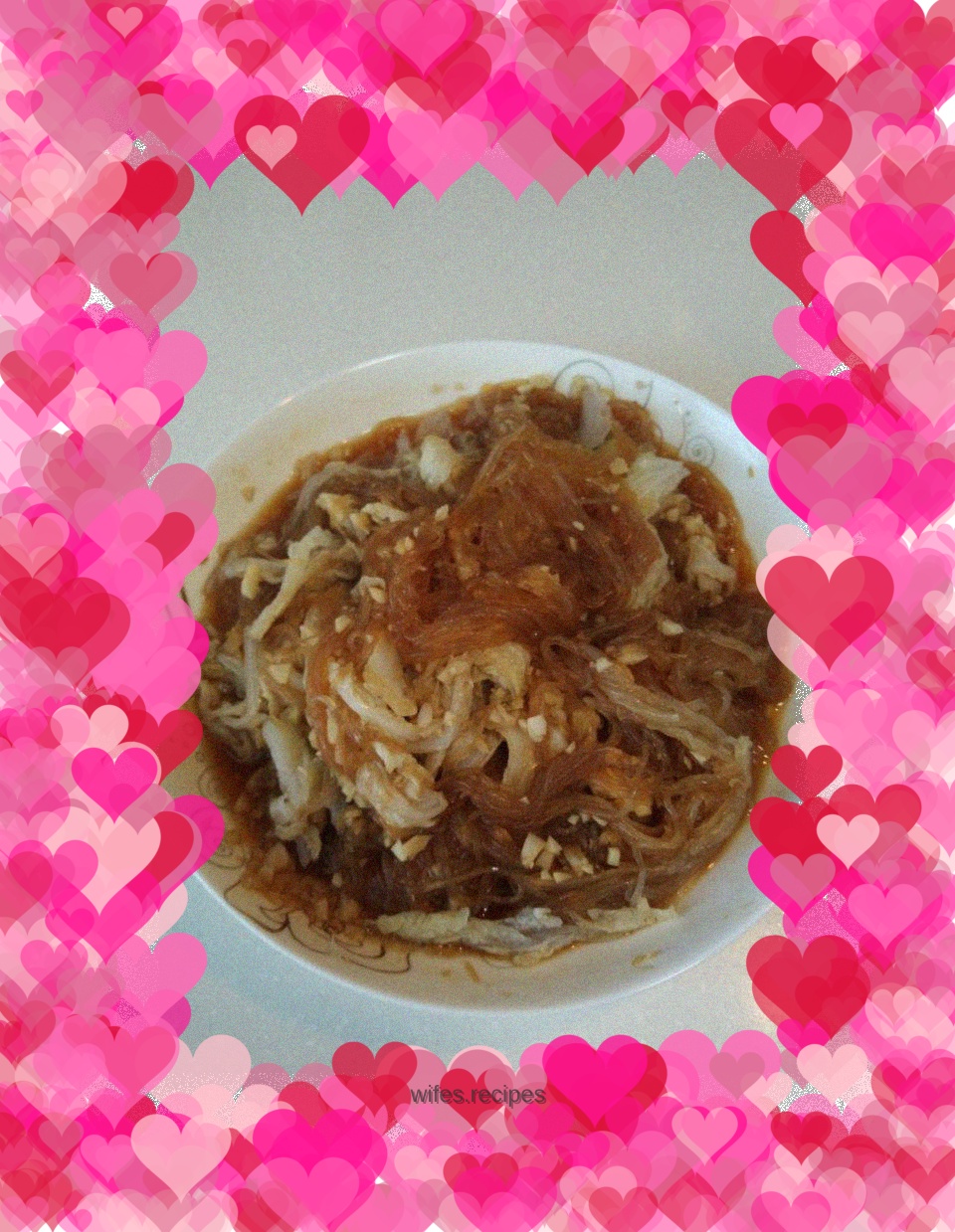 Steamed cabbage with garlic vermicelli