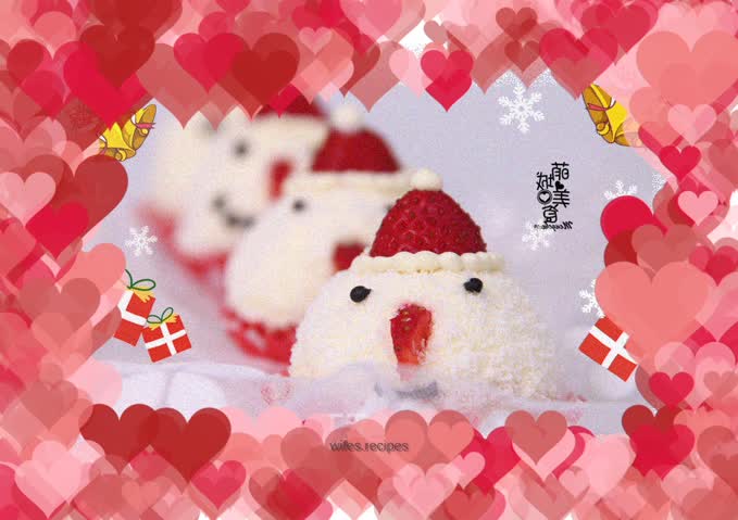 Christmas snowman cake