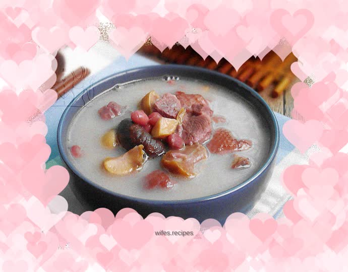 Chestnut, Mushroom and Red Bean Chicken Soup