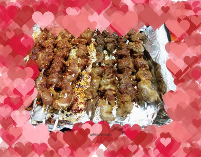 Homemade mutton skewers