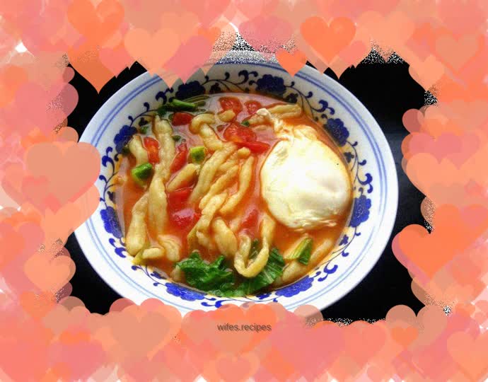 Tomato Poached Egg Noodles