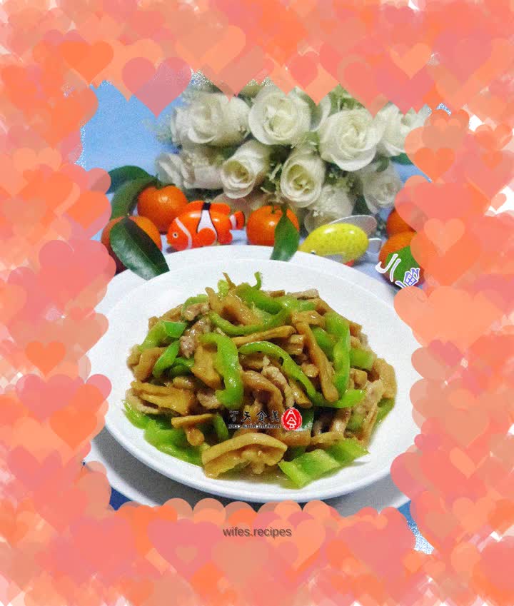 Stir-fried dried radish with pork belly and hot pepper