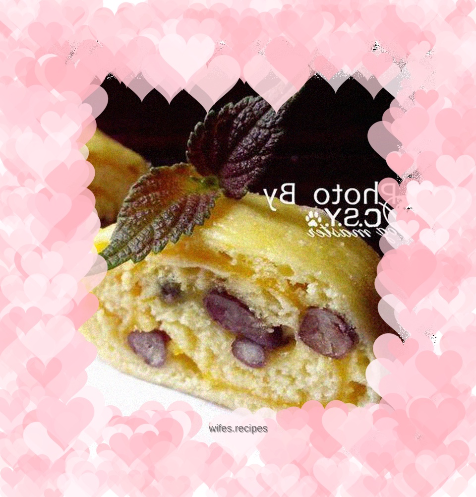 【Simulated Cake Roll】Pumpkin Red Bean Steamed Bun Roll