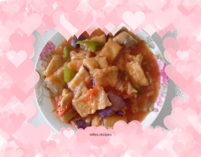 Home-cooked eggplant