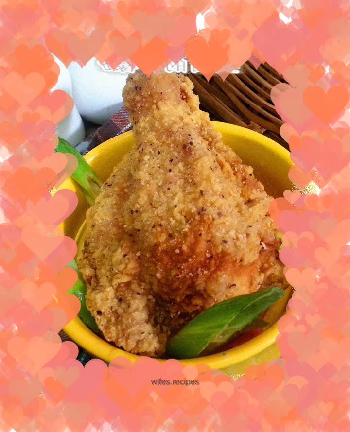 Can't forget the taste--fried chicken legs