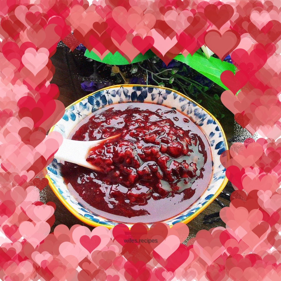 Purple rice porridge