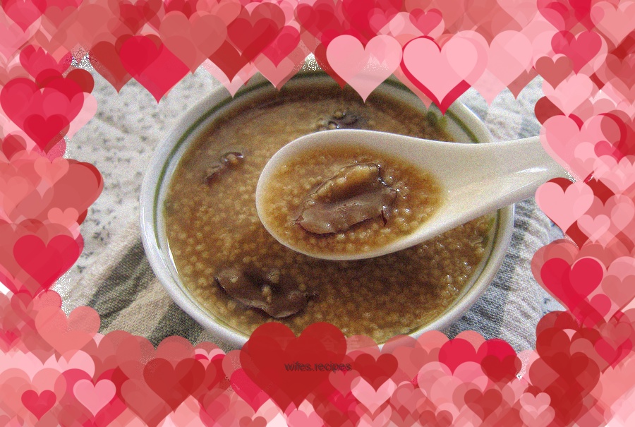 Brown sugar millet porridge