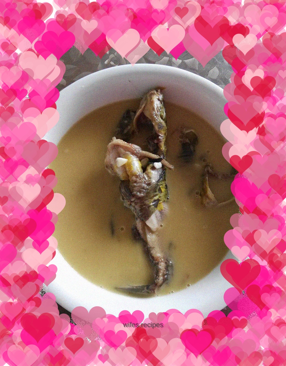 Yellow catfish soup