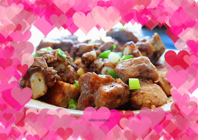 Steamed Pork Ribs with Black Bean Sauce and Taro