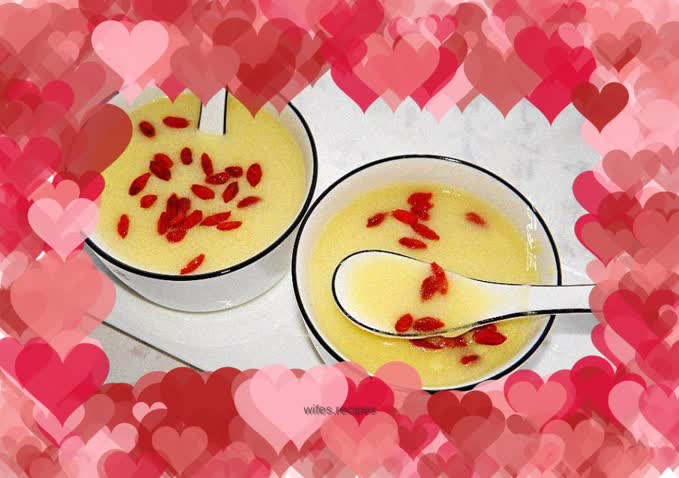 Millet tender corn soup