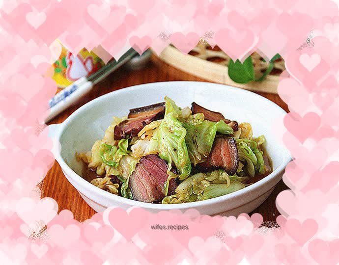 Bacon and Shredded Cabbage