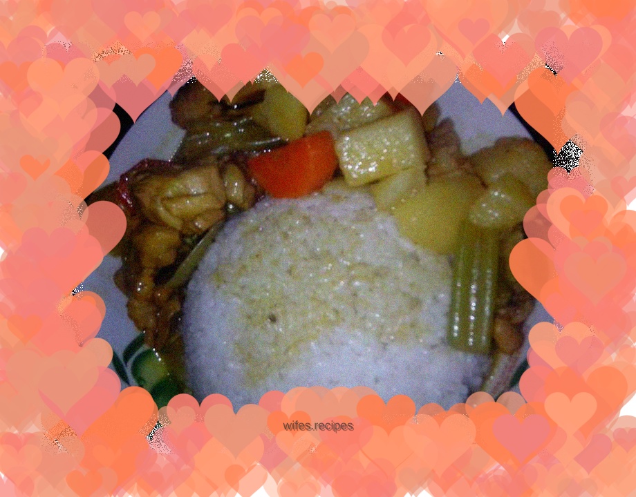Vegetable Curry Chicken Rice