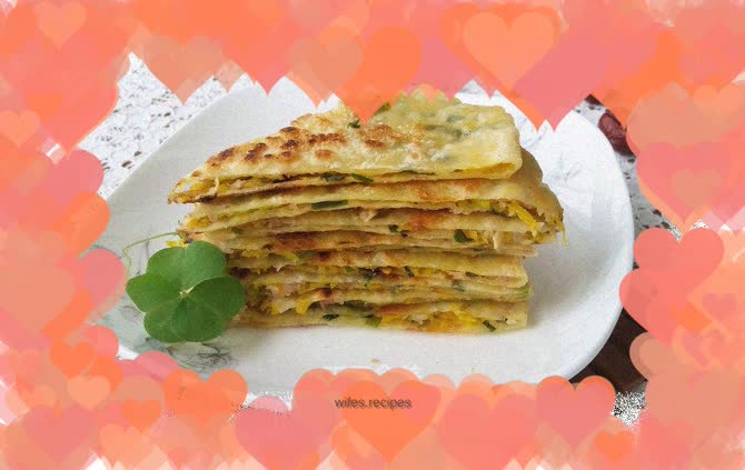 Fresh meat, melon and wheat cakes