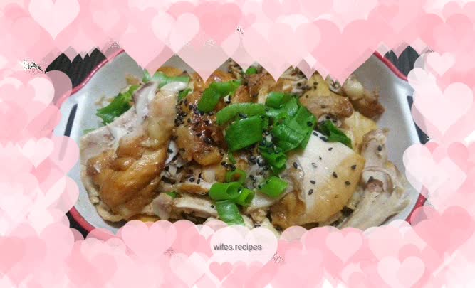 Rice cooker version of shredded chicken legs