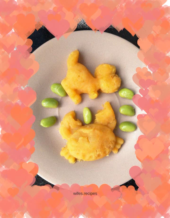 Shaped sweet potatoes