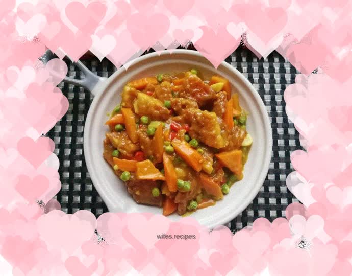 Carrot and Pea Curry Chicken Cutlets