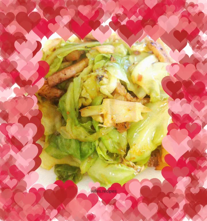 Twice-cooked pork and stir-fried cabbage