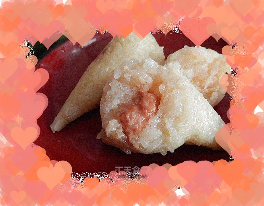 Fresh meat rice dumplings