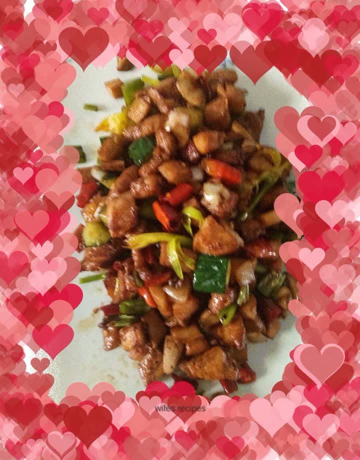 Fried diced pork