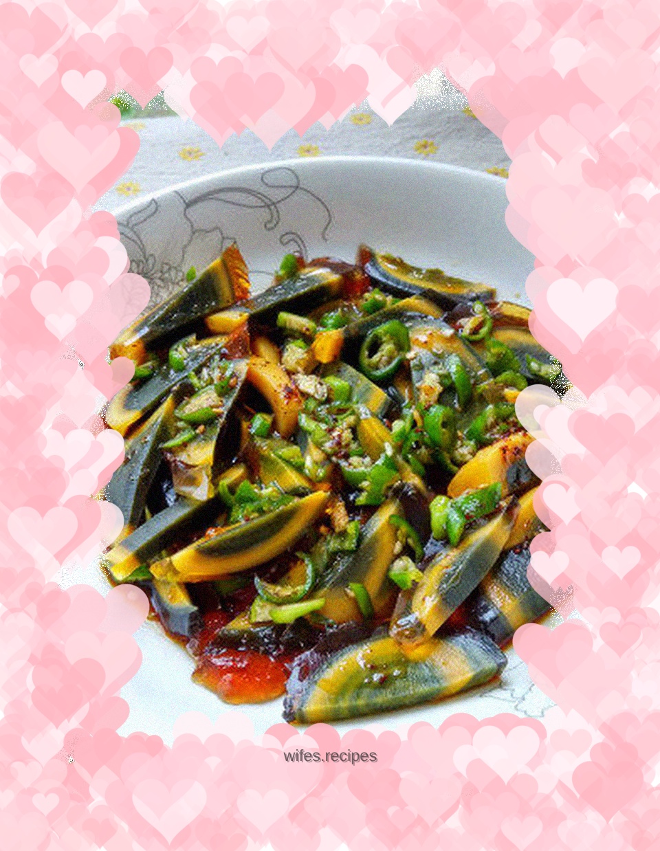 【Sichuan】Green pepper mixed with preserved egg