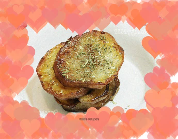 Pan-fried potato chips