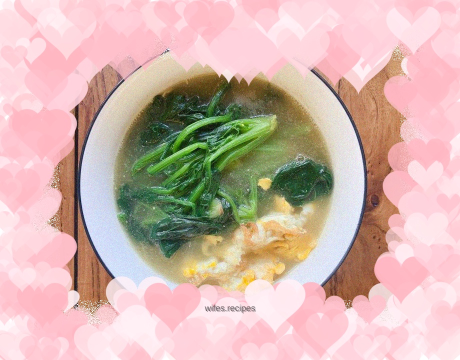 Spinach and egg soup (weight loss meal)