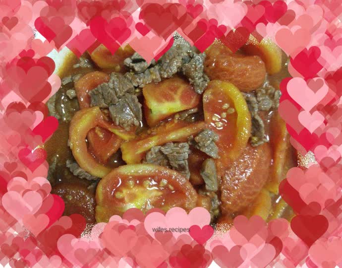 Simple tomato stir-fried beef