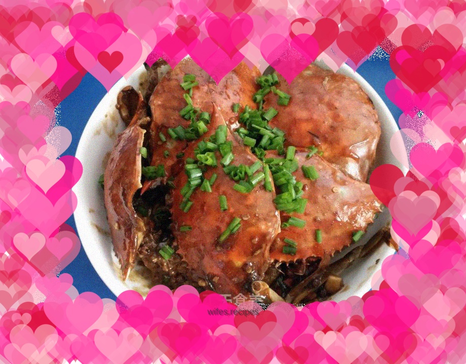 Braised swimming crab