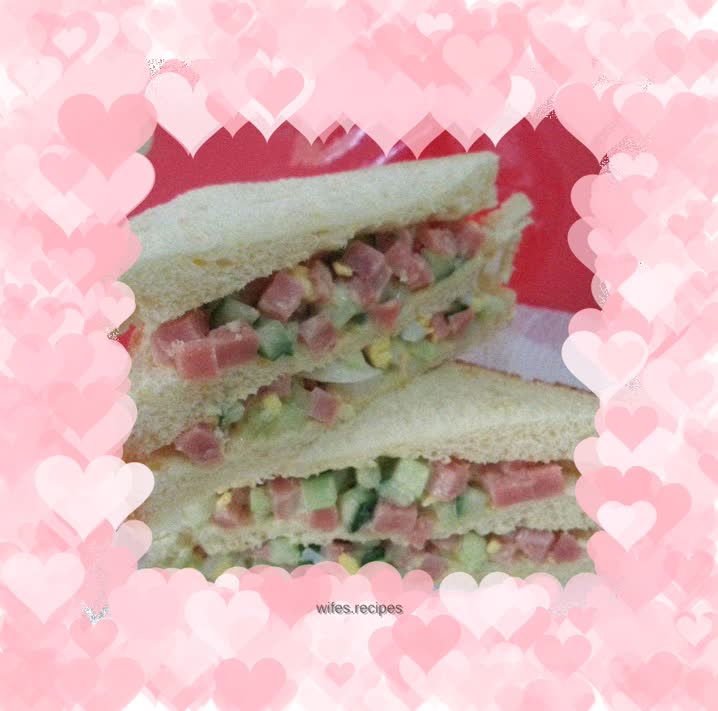 Ham and Corn Salad Sandwich