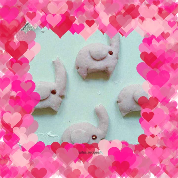It’s so cute, you must learn how to make such cute little elephant buns