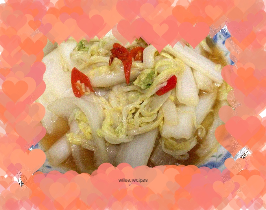 Stir-fried Chinese cabbage