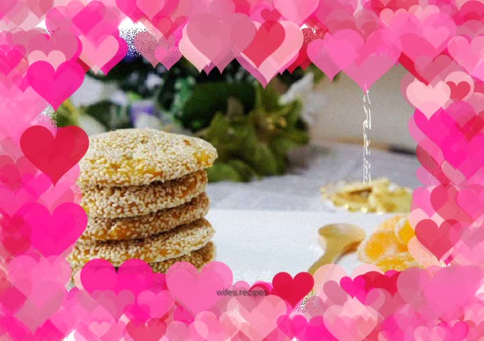 Pan-fried pumpkin pie with mung bean paste