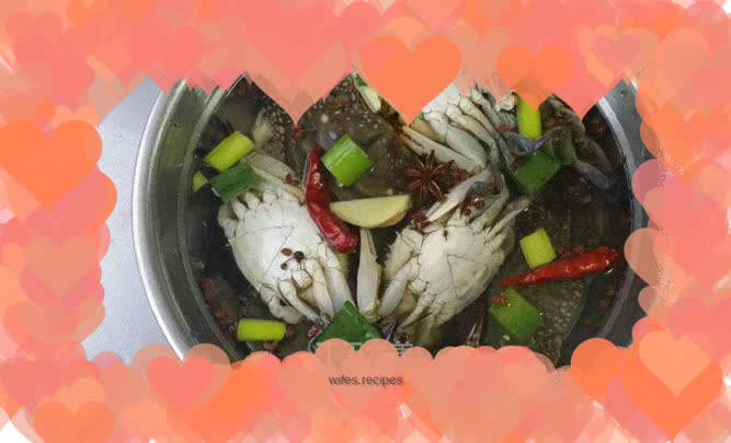 Raw braised sea crab