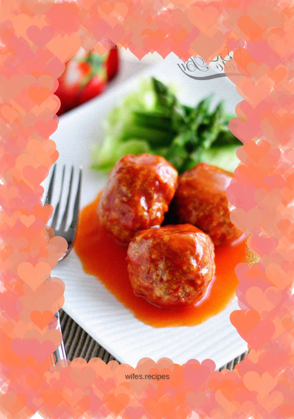 Swedish meatballs with tomato sauce