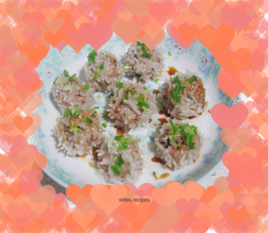 Mushroom meat pearl balls