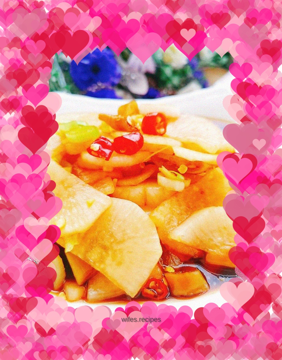 Sweet and sour white radish