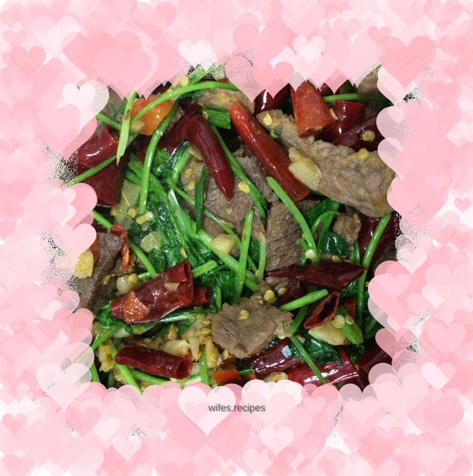 Braised Beef Stir-fried with Dried Chili Peppers