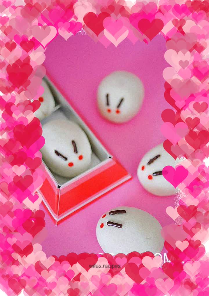 Japanese wagashi---bunny yam snack