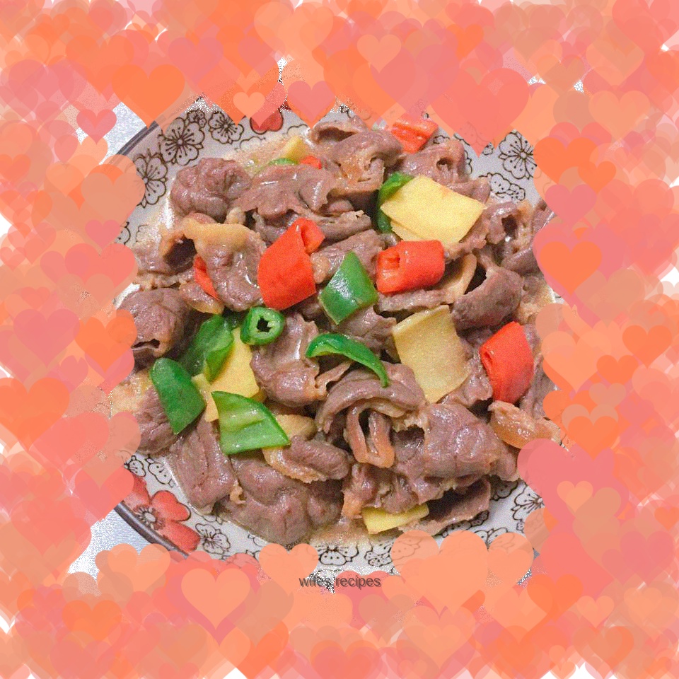Stir-fried beef