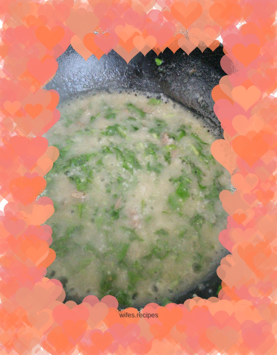 Chicory lean meat porridge